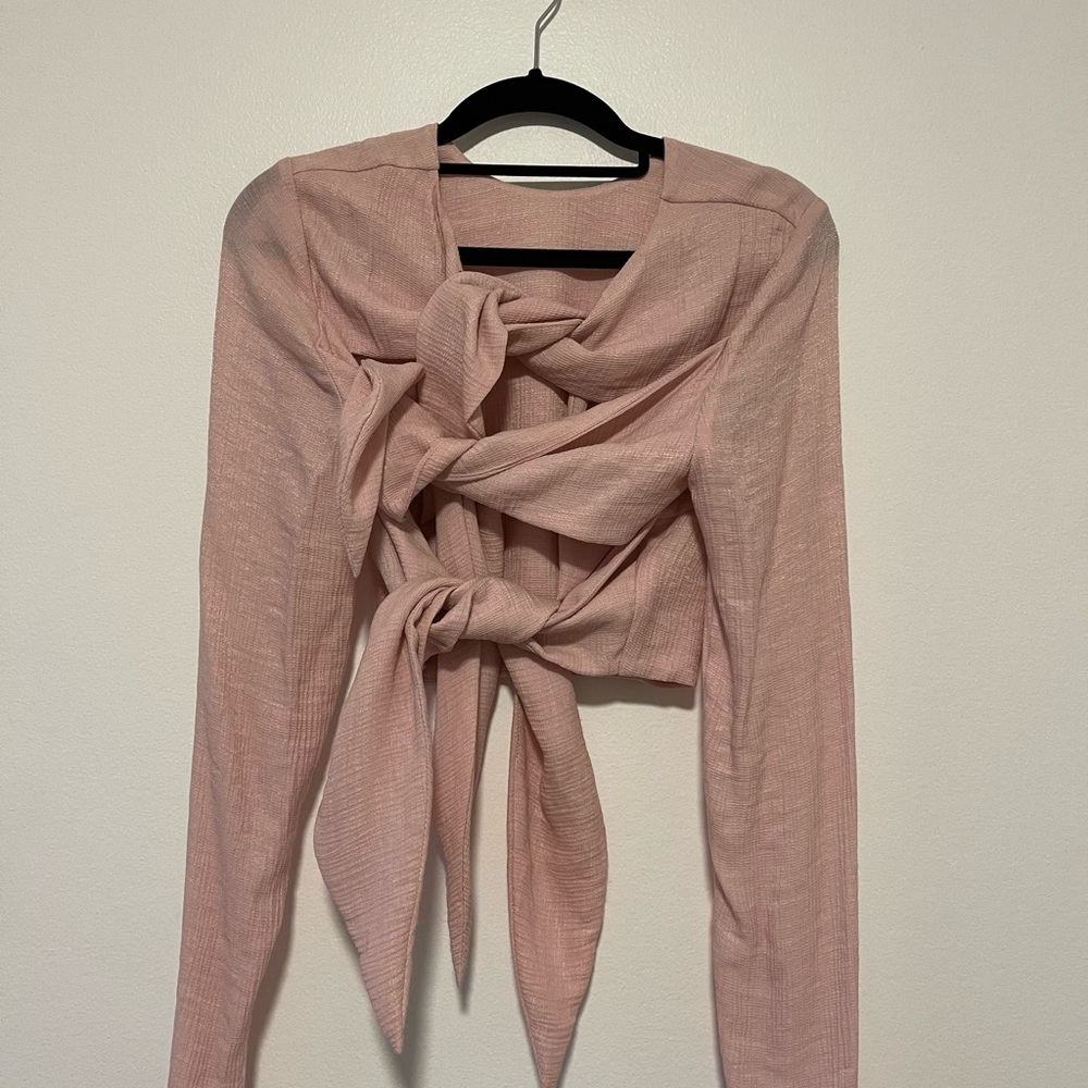 Backless long sleeve too
